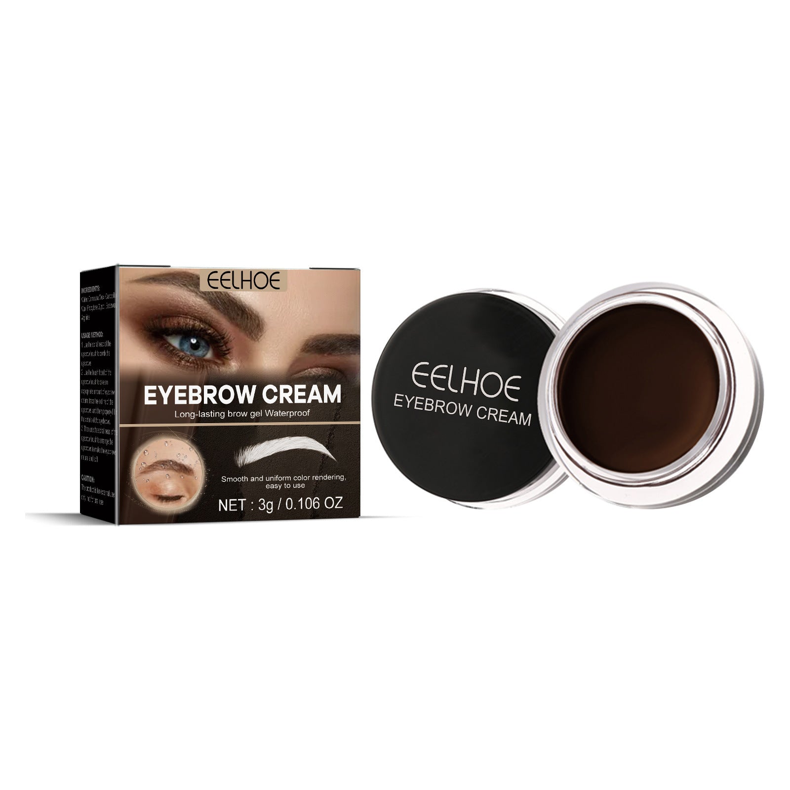 Natural Eyebrow Cream for Shaping and Enhancement