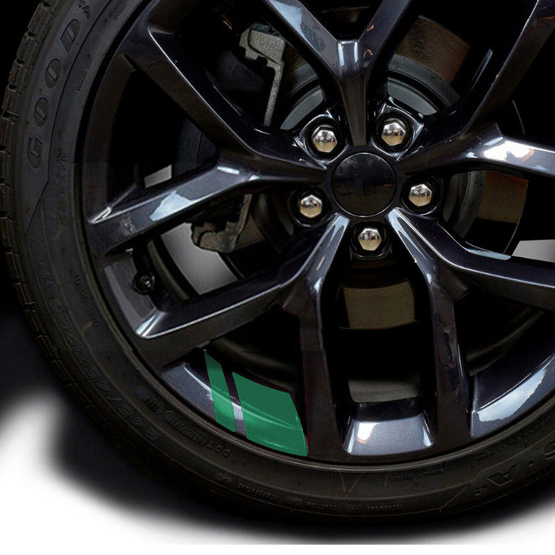 4pcs Reflective Car Wheel Rim Vinyl Stickers - Redefine Your Ride