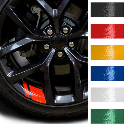 4pcs Reflective Car Wheel Rim Vinyl Stickers - Redefine Your Ride