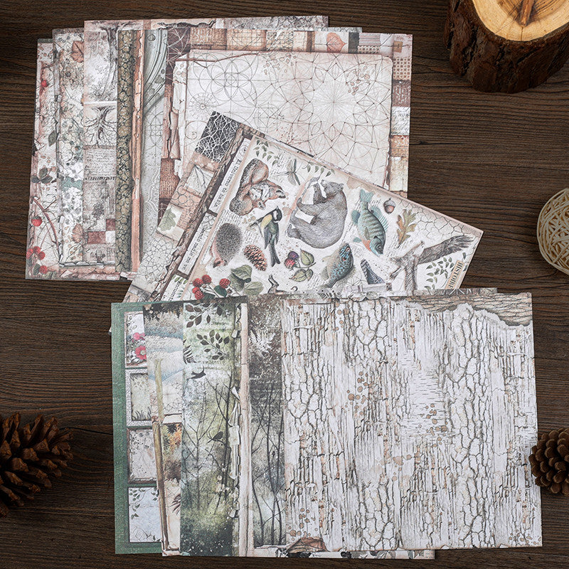 Retro Forest Paper Ballet Decoration DIY Tools for Students