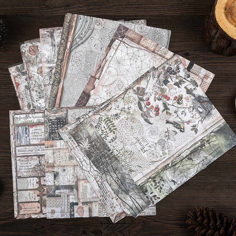 Retro Forest Paper Ballet Decoration DIY Tools for Students