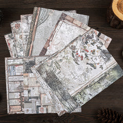 Retro Forest Paper Ballet Decoration DIY Tools for Students