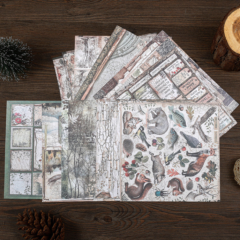 Retro Forest Paper Ballet Decoration DIY Tools for Students