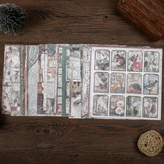 Retro Forest Paper Ballet Decoration DIY Tools for Students