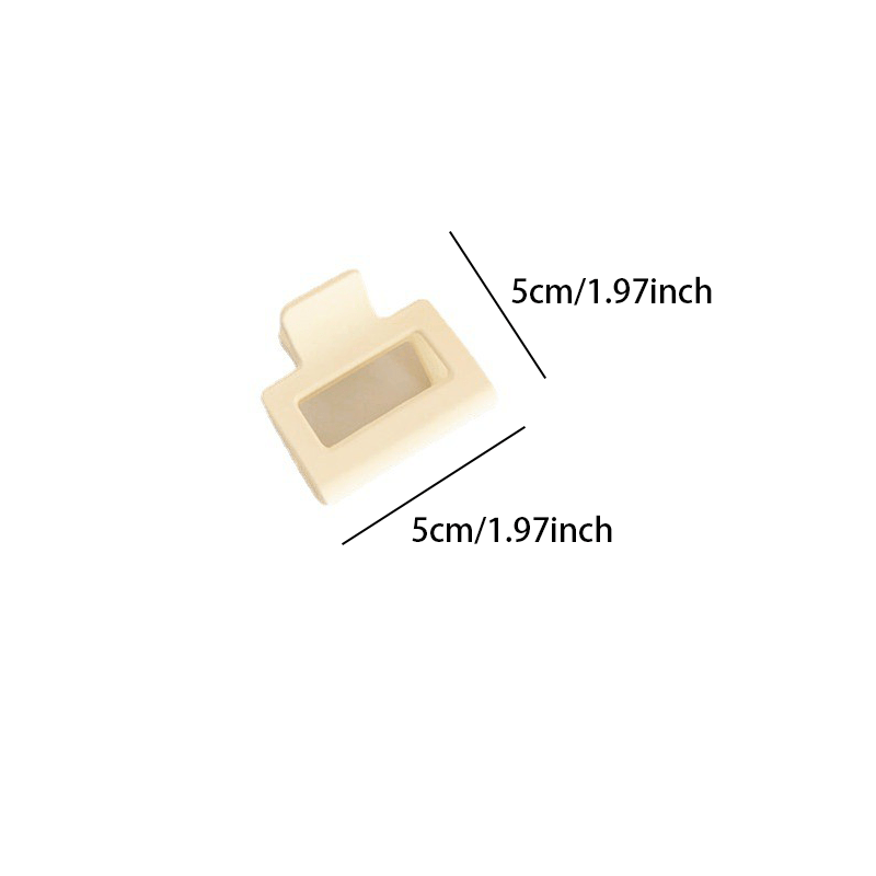 Small Square Hair Clip Half Tie Ponytail Hair Clip