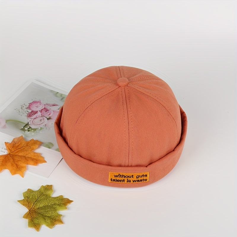 Cotton Vintage Ruffle Beanie Brimless Spring Summer Men Women