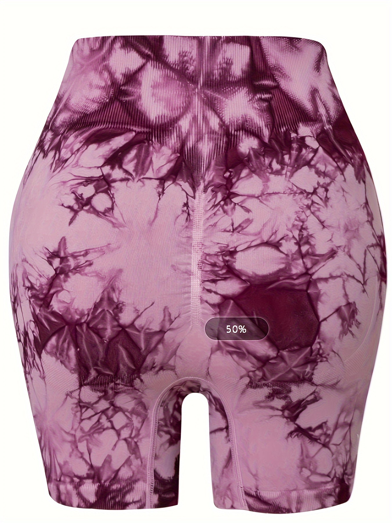 High Waist Tie Dye Yoga Shorts for Women
