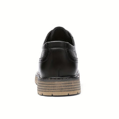 Women's Perforated Brogues Oxfords Lace Up Low Top Shoes