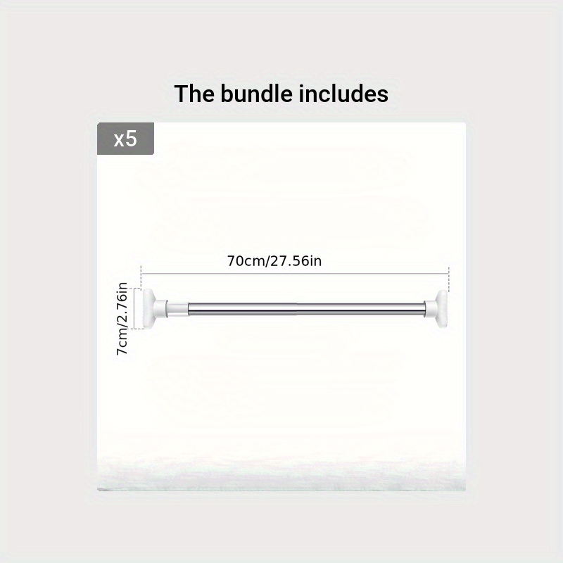 Telescopic Stainless Steel Clothes Drying Rod