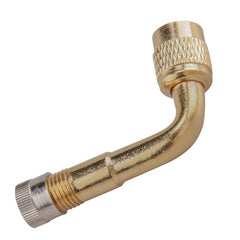 90 Degree Motorcycle Angle Bent Valve Adapter Tyre Tube Copper Silver