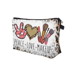 Waterproof Leopard Makeup Bag for Women Travel Toiletry Storage