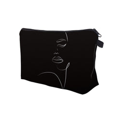 Abstract Figure Graphic Storage Bag Makeup Case Small Cosmetic Zipper Bag