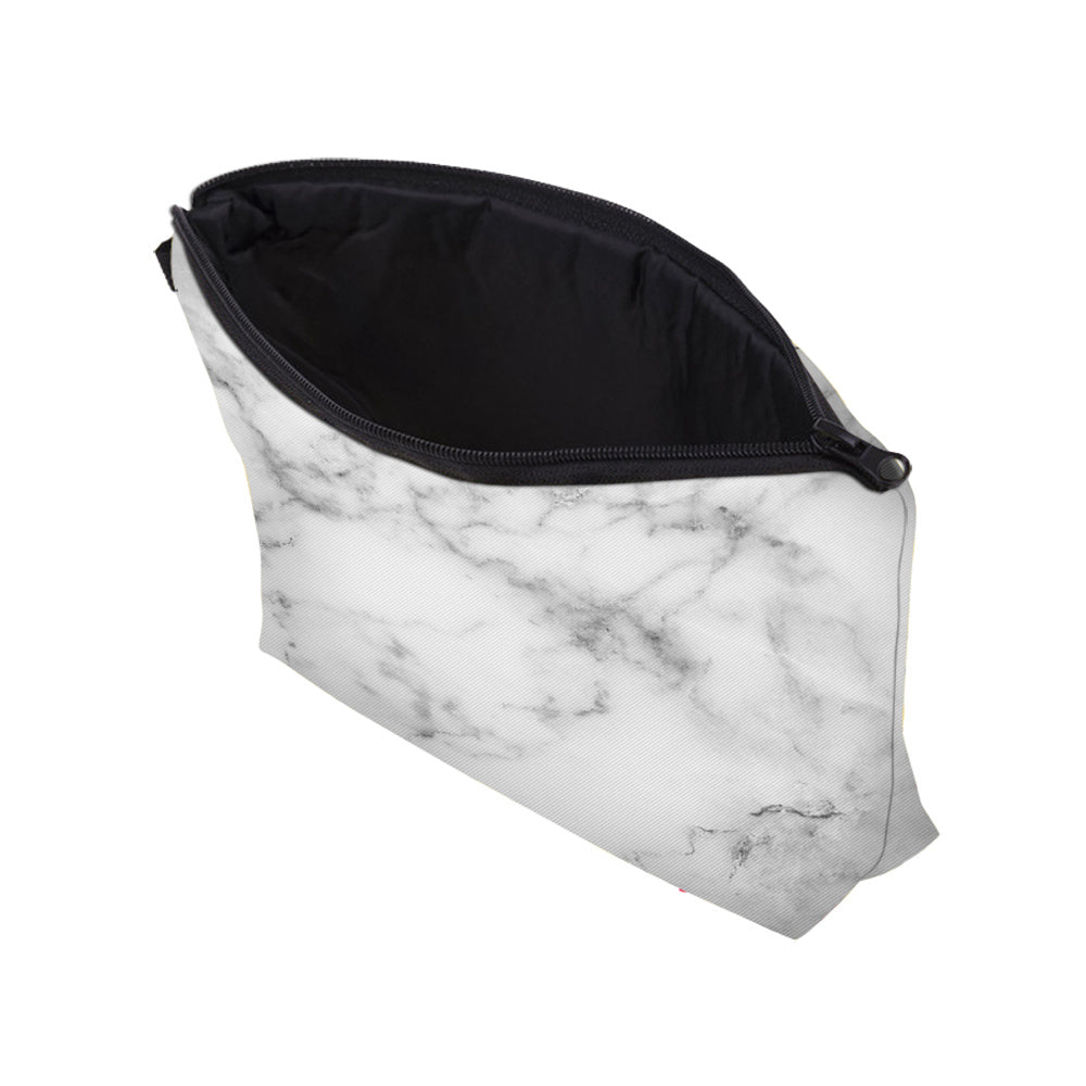 Marble Pattern Toiletry Bag for Women Water Resistant Makeup Pouch