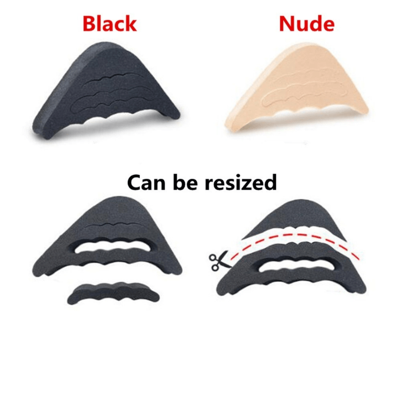 2pcs Women High Heel Toe Plug Cushion Protector Big Shoes Filler