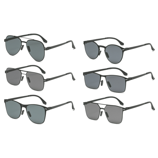 JY100 Men's Metal Frame UV400 Polarized Sunglasses