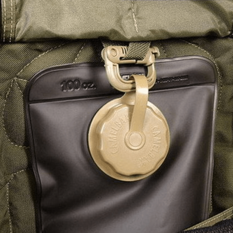 1pc Carabiner Keychain With D Ring Grimloc Molle System