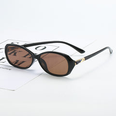 Oval Frame Sunglasses - Mod Casual Glasses - UV400