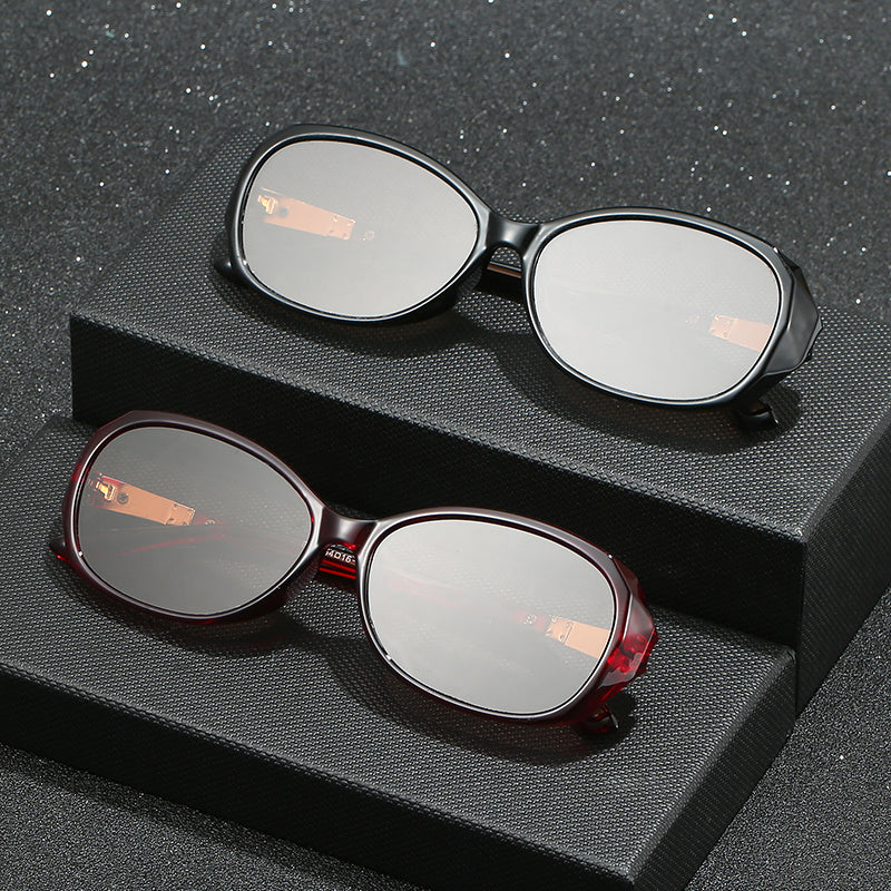 Oval Frame Sunglasses - Mod Casual Glasses - UV400