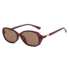 Oval Frame Sunglasses - Mod Casual Glasses - UV400