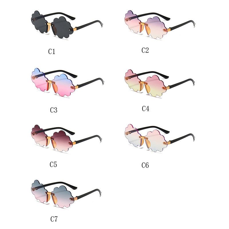 Y2K Cloud Frame Gradient Sunglasses for Kids