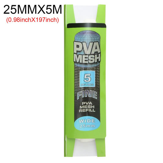 5M Soluble PVA Mesh Bait Bags Carp Fishing Feeder Lures 25mm 37mm