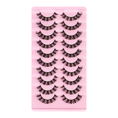 3D False Eyelashes Slender Curling Natural Cat Eye