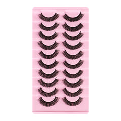 3D False Eyelashes Slender Curling Natural Cat Eye