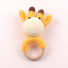 Wooden Woven Rattle Teether for Babies