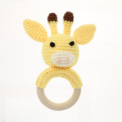 Wooden Woven Rattle Teether for Babies