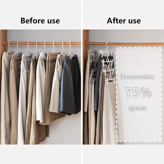 5pcs Trouser Rack Anti Explosion Pleat Storage