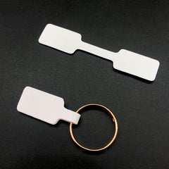 100pcs Blank Paper Tags Stickers Jewelry Labels Ring Necklace Display Card