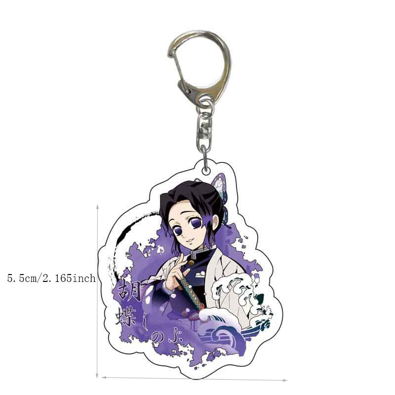Anime Figure Keychain Acrylic Key Ring Bag Backpack Car Charm
