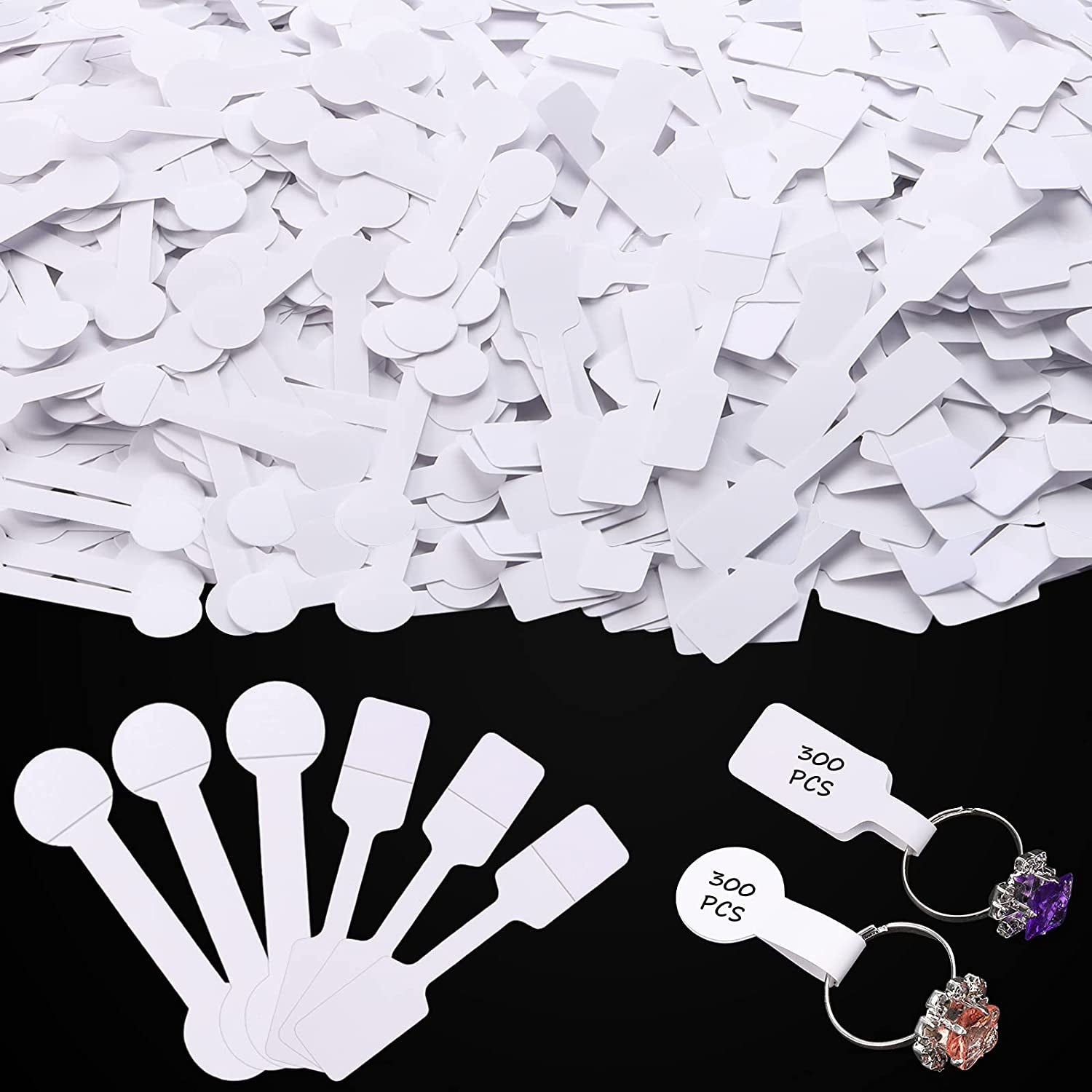 100pcs Craft Jewelry Making Tags - Necklaces, Rings & Bracelets