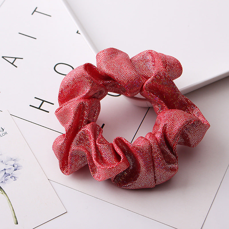 Y2K Sequin Glitter Scrunchies Hair Tie Ponytail Holder Hair Accessories