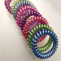Colorful Spiral Hair Tie Elastic Ponytail Hair Rope Y2K Hair Accessories