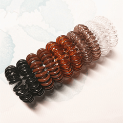 Colorful Spiral Hair Tie Elastic Ponytail Hair Rope Y2K Hair Accessories