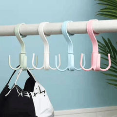 Multifunctional Rotatable Hanging Hook Clothing Hanger Bag Storage Plastic Hook