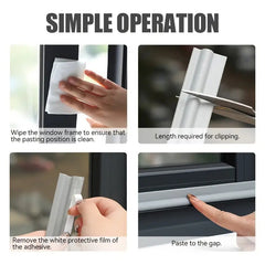 78" Window Seal Strip - Durable Protective Barrier Against Dust Water Wind Rain