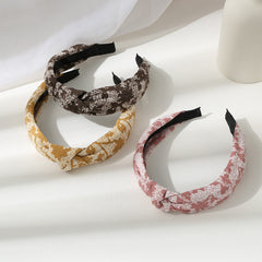 Floral Print Headband Wide Brim Head Hoop Hair Accessories