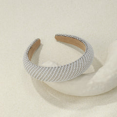 Wide Brim Rhinestone Headband Hair Accessory