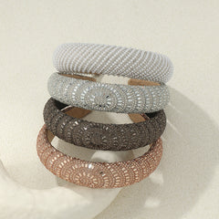 Wide Brim Rhinestone Headband Hair Accessory