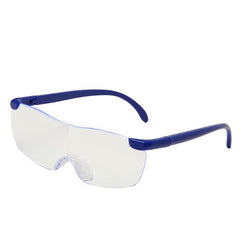 6X Magnification Reading Glasses Big Vision Portable Rimless Diopter 250