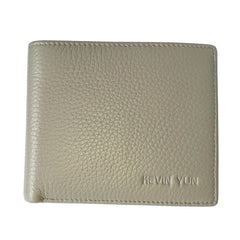 Men's Short Leather Bifold Wallet with ID Slot