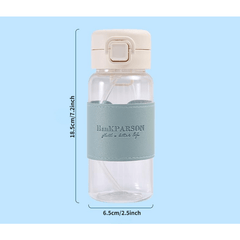 Portable Sports Water Bottle Leak Proof Straw Milk Coffee Tea