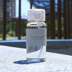 Portable Sports Water Bottle Leak Proof Straw Milk Coffee Tea
