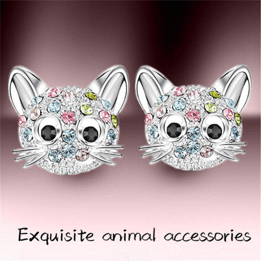 Cat Stud Earrings, Decorative Accessories, Gift For Girls