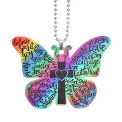 Colorful Cross Butterfly Car Hanging Ornament