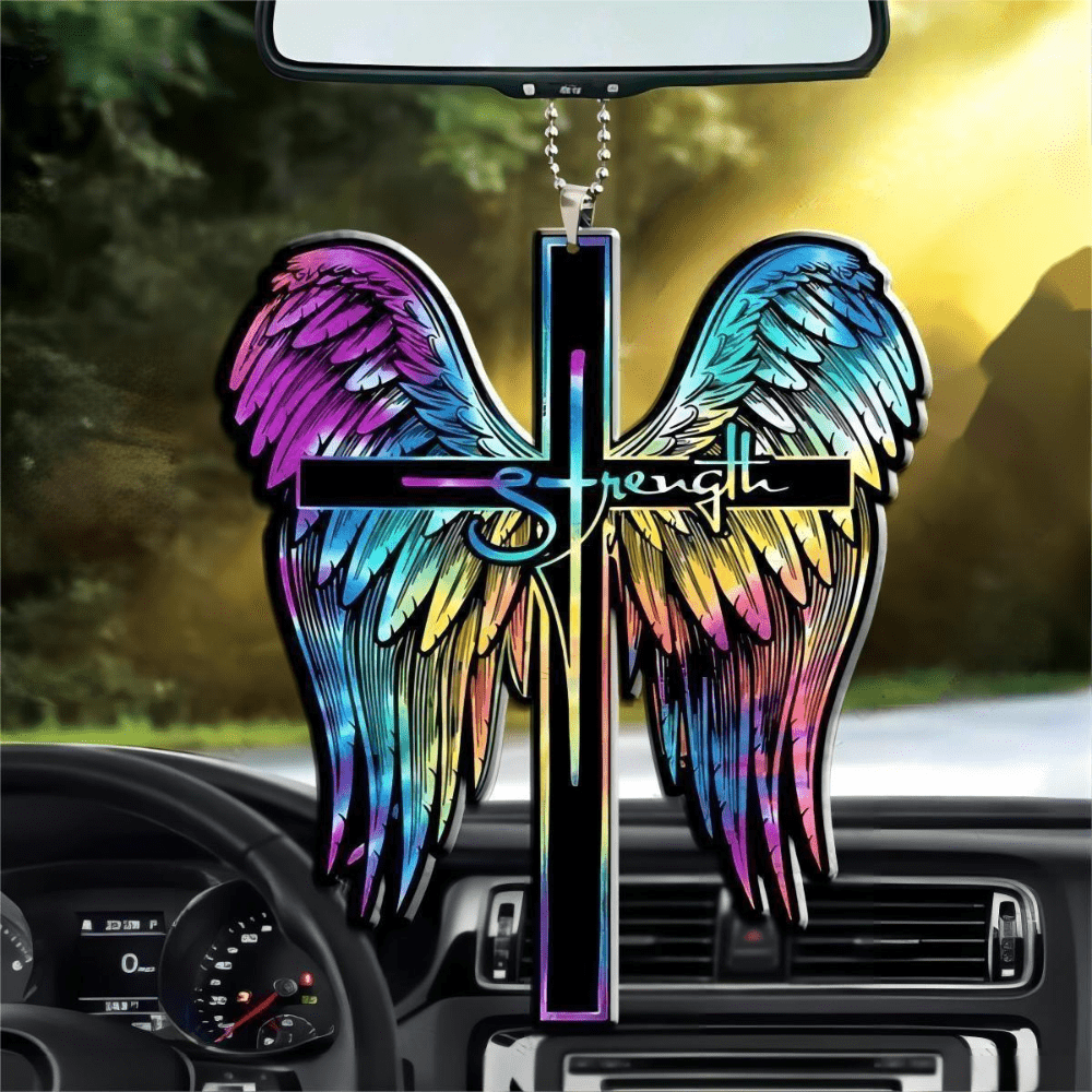 Colorful Cross Butterfly Car Hanging Ornament