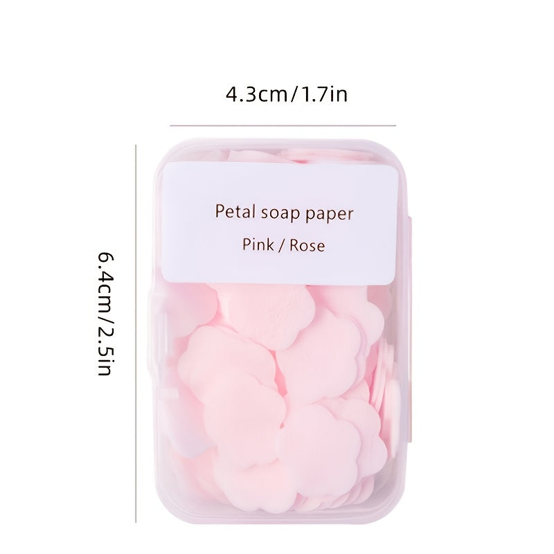 100 Pcs Mini Petal Soap Paper for Hand Washing