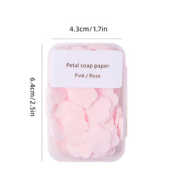 100 Pcs Mini Petal Soap Paper for Hand Washing